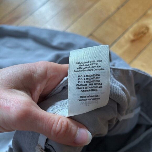 Aritzia Wilfred Jallade Grey Linen Blend Pants - Picture 9 of 12